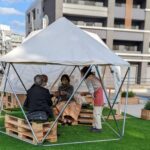 屋外ベンチ